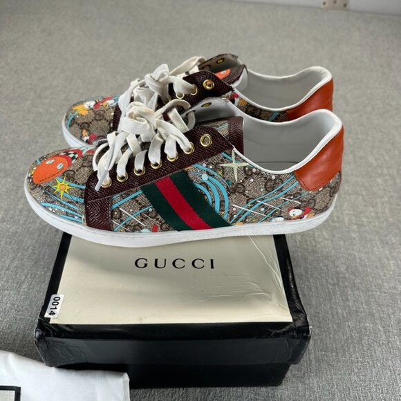 Disney x Gucci Ace Huey, Dewey, & Louie Donald Duck Sneakers women’s 42 - Picture 5 of 9